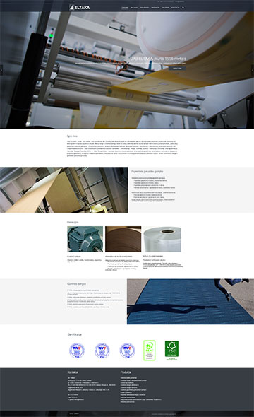 interneto svetainių kūrimas vilnius eltaka