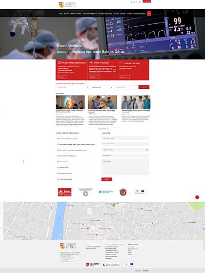 svetainės kūrimas kauno klinikoms