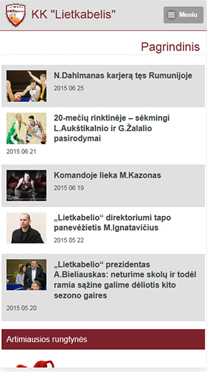 svetaines mobilios versijos kurimas