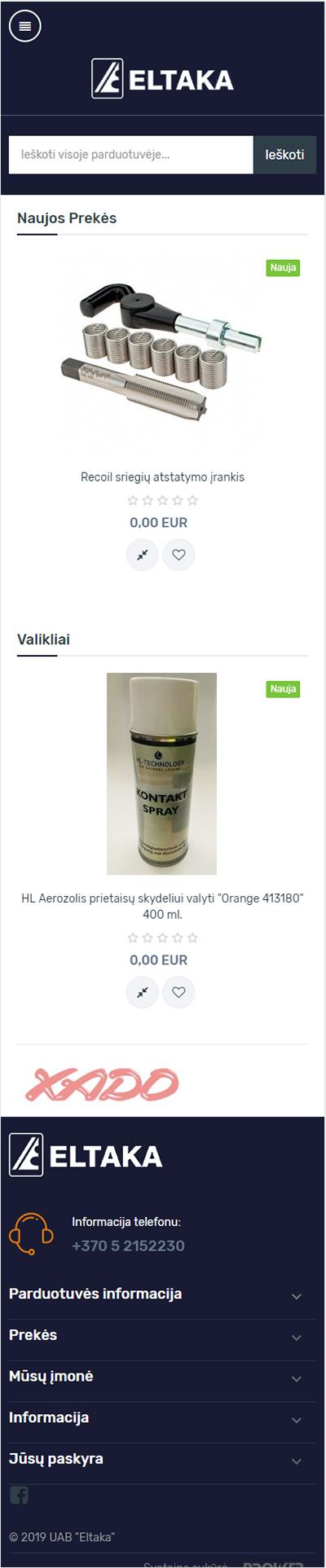 elektroninės parduotuvės kūrimas Vilnius