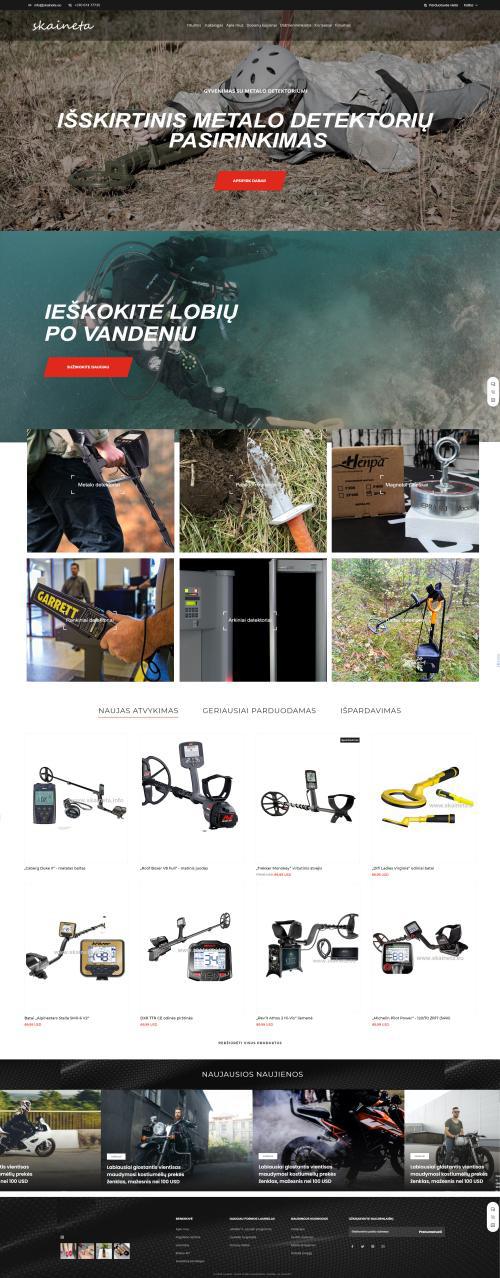 interneto svetainių kūrimas