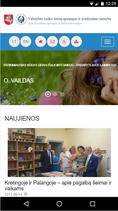 svetainių kūrimas valstybės ir savivaldybių įstaigoms ir įmonėms